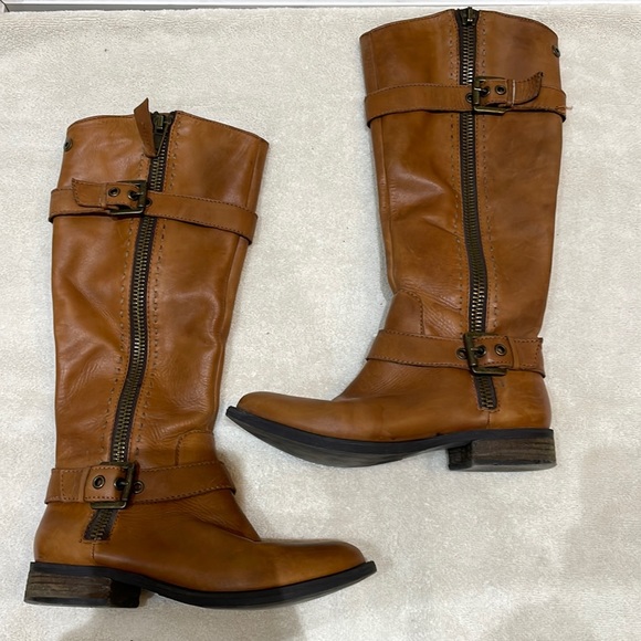 Steve Madden Tan Moto Boot - Picture 1 of 5